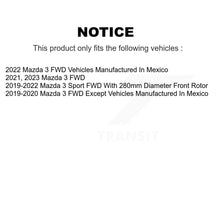 Load image into Gallery viewer, Front Rear Disc Brake Rotors And Ceramic Pads Kit For Mazda 3 FWD K8C-103121