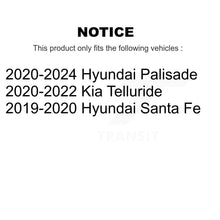 Charger l'image dans la galerie, Rear Brake Rotor And Ceramic Pad Kit For Hyundai Santa Fe Palisade Kia Telluride