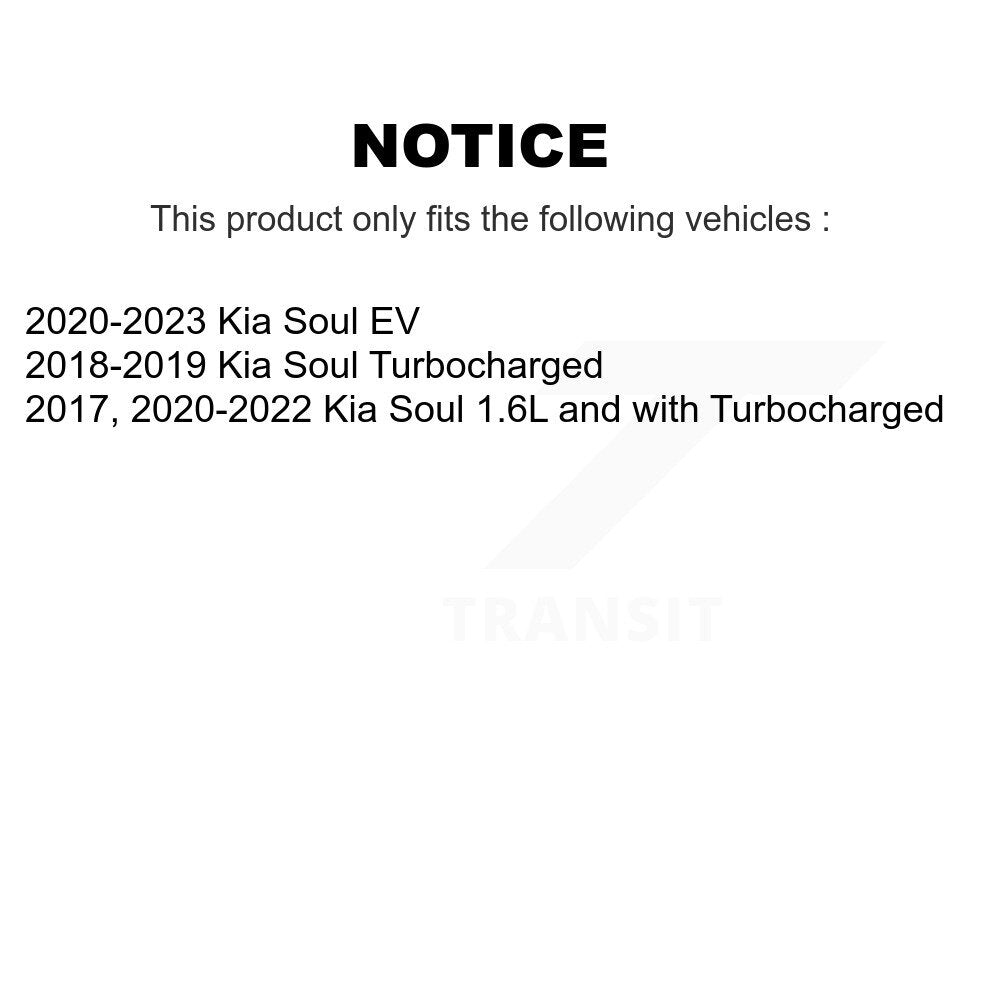 Front Disc Brake Rotors And Ceramic Pads Kit For Kia Soul EV K8C-103155