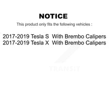 Charger l'image dans la galerie, Front Rear Disc Brake Rotor &amp; Ceramic Pad Kit For Tesla S X With Brembo Calipers