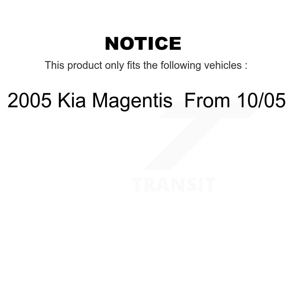 [Front+Rear] 2005 Kia Magentis From 10 Premium OE Brake Rotors & Ceramic Pads Kit For Max Braking