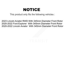 Load image into Gallery viewer, Front Disc Brake Rotors And Ceramic Pads Kit For Ford Explorer Lincoln Aviator