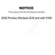 Load image into Gallery viewer, [Front+Rear] 2005 Pontiac Montana SV6 with FWD Premium OE Brake Kit &amp; Ceramic Pads For Max Braking