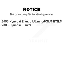 Charger l'image dans la galerie, Front Rear Disc Brake Rotors Ceramic Pads And Drum Kit (9Pc) For Hyundai Elantra