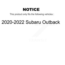 Load image into Gallery viewer, Front Rear Disc Brake Rotors And Ceramic Pads Kit For 2020-2022 Subaru Outback