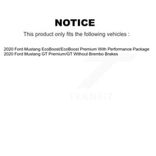 Load image into Gallery viewer, Front Rear Disc Brake Rotors And Ceramic Pads Kit For Ford Mustang K8C-103405