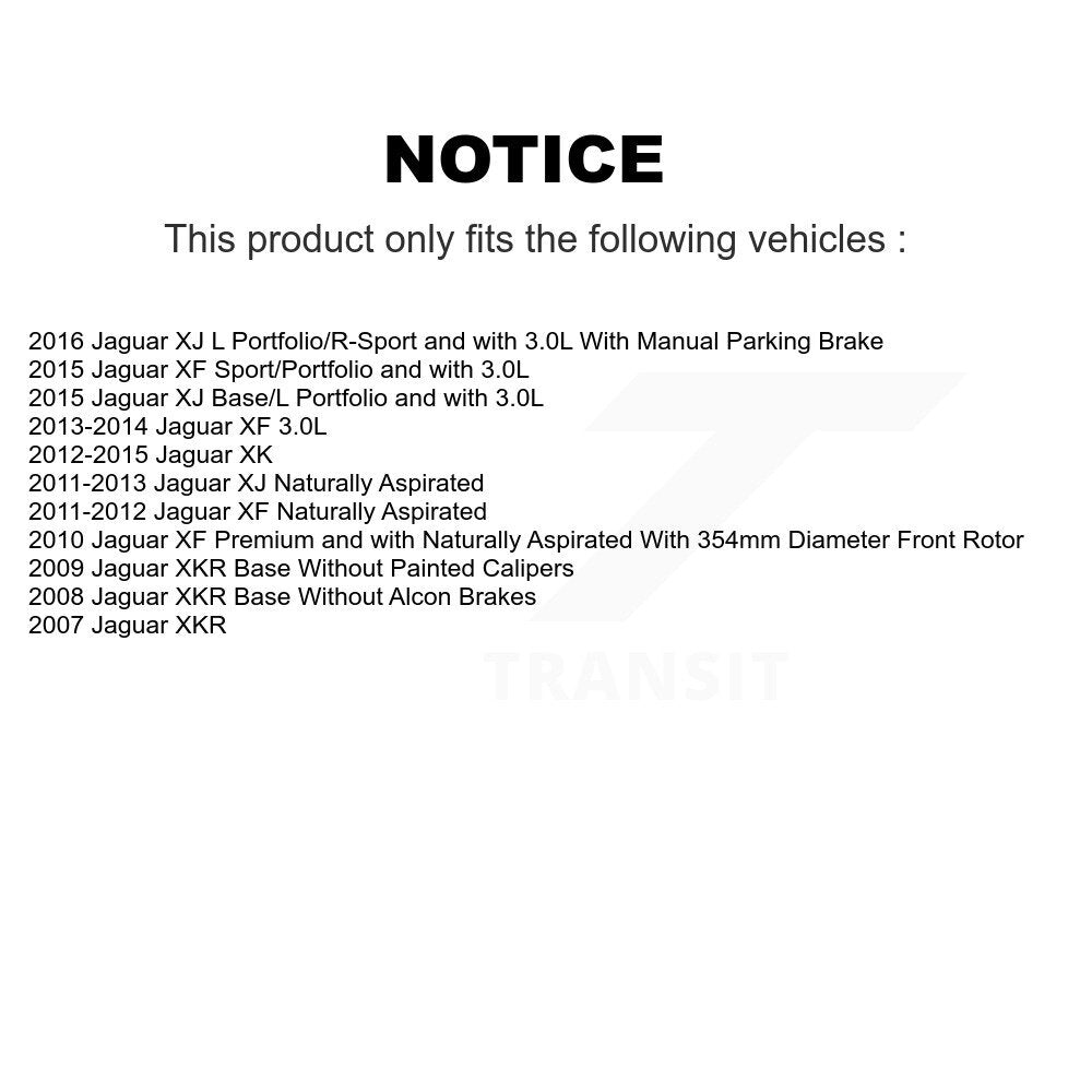 Front Rear Disc Brake Rotors And Ceramic Pads Kit For Jaguar XF XJ XKR XK