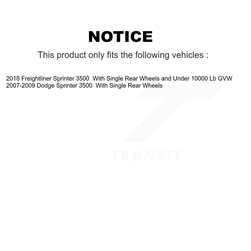 Front Rear Disc Brake Rotor Ceramic Pad Kit For Dodge Sprinter 3500 Freightliner