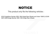 Charger l'image dans la galerie, Front Rear Disc Brake Rotor Ceramic Pad Kit For Dodge Sprinter 3500 Freightliner