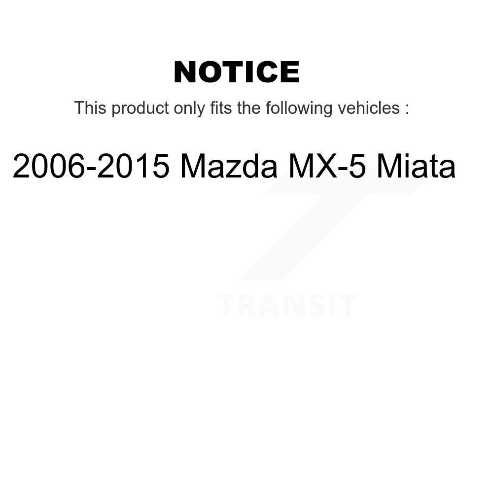 Front Rear Disc Brake Rotors And Ceramic Pads Kit For 2006-2015 Mazda MX-5 Miata