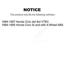 Load image into Gallery viewer, Front Rear Disc Brake Rotors And Ceramic Pads Kit For Honda Civic del Sol