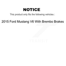 Load image into Gallery viewer, Front Brake Rotors &amp; Ceramic Pad Kit For 2015 Ford Mustang V6 With Brembo Brakes