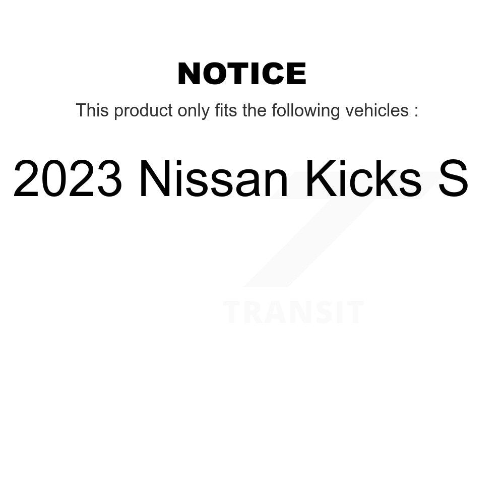 Front Disc Brake Rotors And Ceramic Pads Kit For 2023 Nissan Kicks S K8C-103493