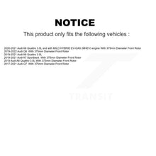 Charger l'image dans la galerie, Front Disc Brake Rotor Ceramic Pad Kit For Audi Q7 Q8 A6 Quattro A7 Sportback A8