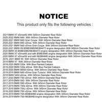 Charger l'image dans la galerie, Rear Brake Rotors &amp; Ceramic Pad Kit For BMW X5 X7 540i xDrive X6 750i M550i 530e