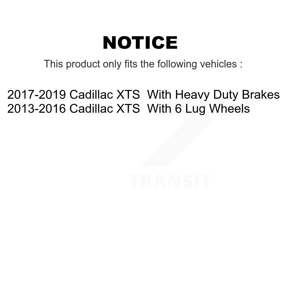 Rear Disc Brake Rotors And Ceramic Pads Kit For Cadillac XTS K8C-103523