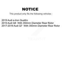 Load image into Gallery viewer, Rear Disc Brake Rotors And Ceramic Pads Kit For Audi Q7 Q8 e-tron Quattro