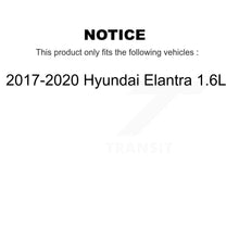 Load image into Gallery viewer, Front Rear Brake Rotor Ceramic Pad Drum Kit (7Pc) For 17-20 Hyundai Elantra 1.6L