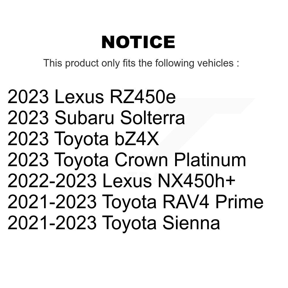 Front Brake Rotor Ceramic Pad Kit For Toyota Sienna RAV4 Prime bZ4X Subaru Crown