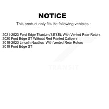 Load image into Gallery viewer, Rear Disc Brake Rotors And Ceramic Pads Kit For Ford Edge Lincoln Nautilus