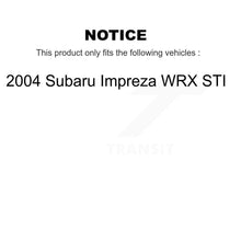Load image into Gallery viewer, Front Rear Disc Brake Rotor Ceramic Pad Drum Kit For 2004 Subaru Impreza WRX STI