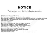 Charger l&#39;image dans la galerie, Rear Disc Rotors Ceramic Pads Parking Shoes Kit For Chevrolet GMC Silverado 1500