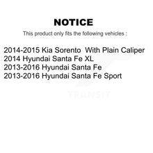 Charger l&#39;image dans la galerie, Rear Disc Rotors Ceramic Pads &amp; Parking Shoes Kit For Hyundai Santa Fe Sport Kia