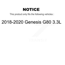 Charger l&#39;image dans la galerie, Rear Disc Rotors Ceramic Pads &amp; Parking Shoes Kit For 2018-2020 Genesis G80 3.3L