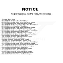 Charger l&#39;image dans la galerie, Rear Disc Rotors Ceramic Pads Parking Shoes Kit For BMW 330i xDrive 328i 340i GT