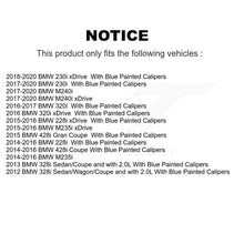 Charger l&#39;image dans la galerie, Rear Disc Rotors Ceramic Pads &amp; Parking Shoes Kit For BMW 320i xDrive 228i 230i