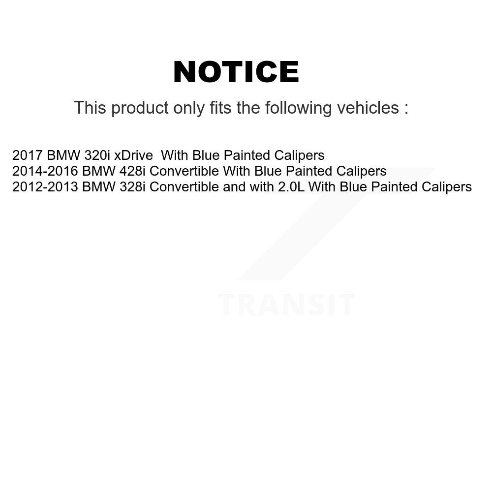 Rear Disc Rotors Ceramic Pads & Parking Shoes Kit For BMW 328i 320i xDrive 428i