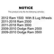 Charger l'image dans la galerie, Rear Disc Rotors Ceramic Pads And Parking Shoes Kit For Ram 3500 2500 1500 Dodge