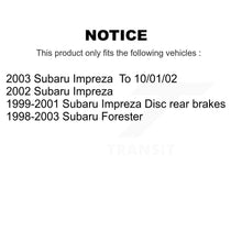 Charger l'image dans la galerie, Rear Disc Rotors Ceramic Pads And Parking Shoes Kit For Subaru Forester Impreza