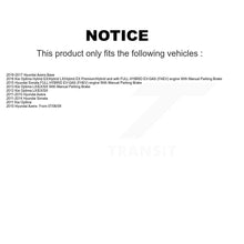 Charger l&#39;image dans la galerie, Rear Disc Rotors Ceramic Pads &amp; Parking Shoes Kit For Hyundai Sonata Kia Optima