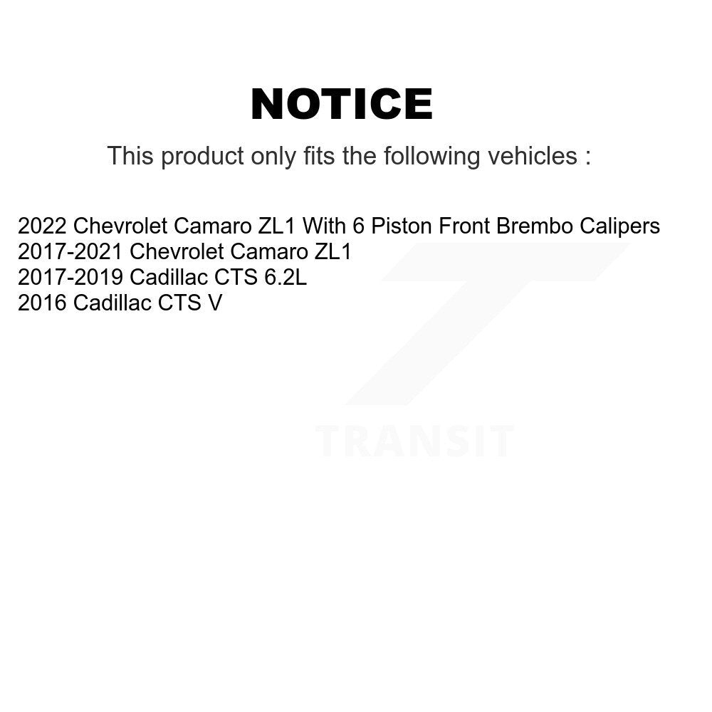 Rear Disc Rotors Ceramic Pads & Parking Shoes Kit For Chevrolet Camaro Cadillac