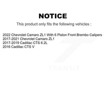 Load image into Gallery viewer, Rear Disc Rotors Ceramic Pads &amp; Parking Shoes Kit For Chevrolet Camaro Cadillac