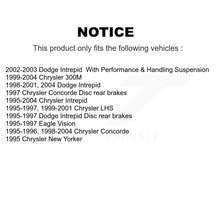 Load image into Gallery viewer, Rear Disc Rotors Ceramic Pads Parking Shoes Kit For Chrysler Intrepid Dodge 300M