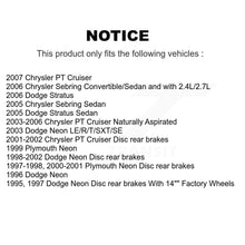 Load image into Gallery viewer, Rear Disc Rotors Ceramic Pads Parking Shoes Kit For Chrysler PT Cruiser Sebring