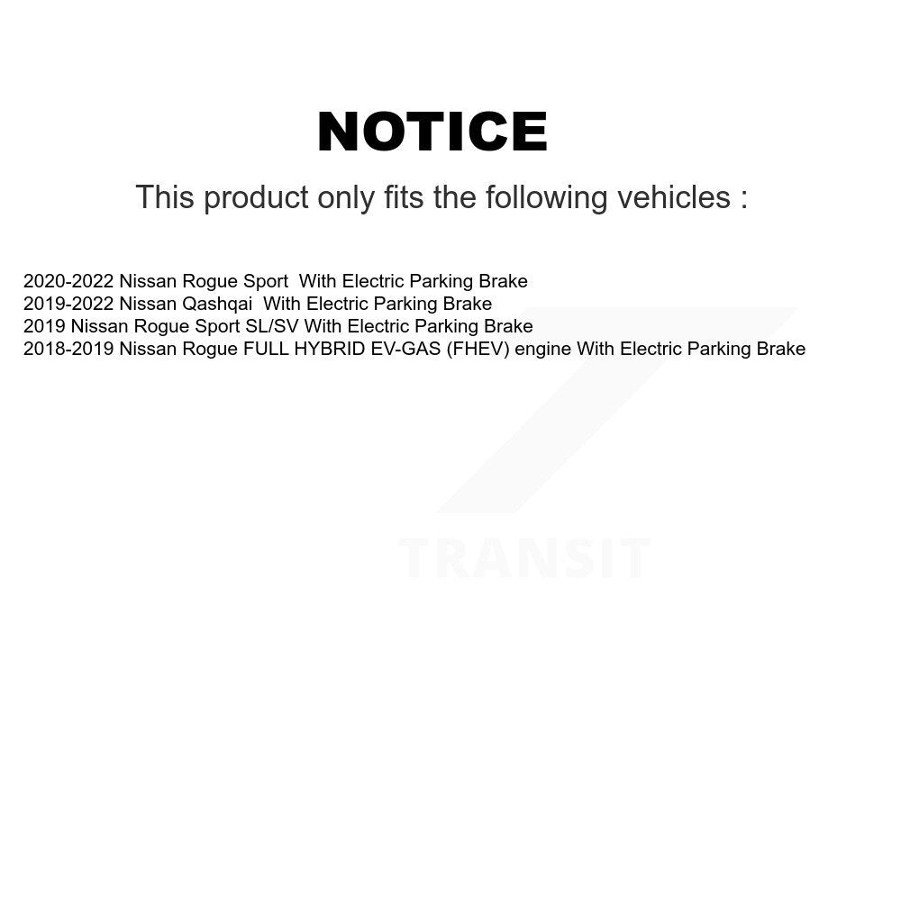 Rear Disc Rotors Ceramic Pads & Parking Shoes Kit For Nissan Rogue Sport Qashqai