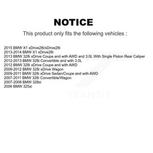 Load image into Gallery viewer, Rear Disc Rotors Ceramic Pads And Parking Shoes Kit For BMW 328i xDrive X1 328xi