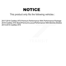 Load image into Gallery viewer, Rear Disc Rotors Ceramic Pads And Parking Brake Shoes Kit For Cadillac ATS