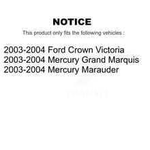 Load image into Gallery viewer, Rear Disc Rotors Ceramic Pads &amp; Parking Shoes Kit For Mercury Grand Marquis Ford