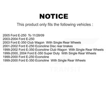 Charger l&#39;image dans la galerie, Rear Disc Rotors Ceramic Pads Parking Shoes Kit For Ford E-350 Super Duty E-250