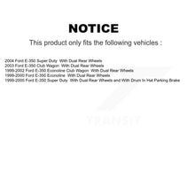 Load image into Gallery viewer, Rear Disc Rotors Ceramic Pads &amp; Parking Shoes Kit For Ford E-350 Super Duty Club
