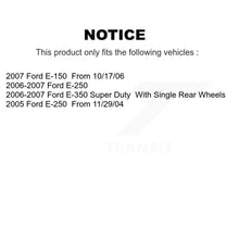 Charger l&#39;image dans la galerie, Rear Disc Rotors Ceramic Pads Parking Shoes Kit For Ford E-350 Super Duty E-250