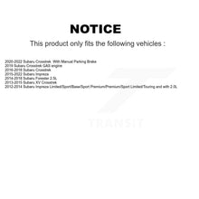 Charger l&#39;image dans la galerie, Rear Disc Rotors Ceramic Pads Parking Shoes Kit For Subaru Crosstrek Impreza XV