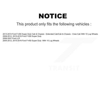 Charger l'image dans la galerie, Rear Disc Rotors Ceramic Pads Parking Shoes Kit For Ford F-450 Super Duty F-550