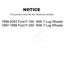 Load image into Gallery viewer, Rear Disc Rotors Ceramic Pads And Parking Brake Shoes Kit For Ford F-150 F-250