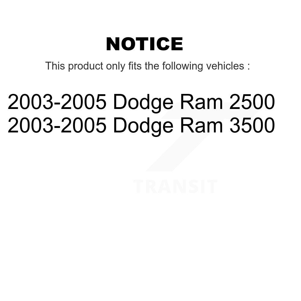 Rear Disc Rotors Ceramic Pads & Parking Brake Shoes Kit For Dodge Ram 2500 3500