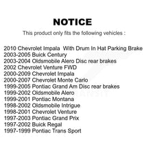Charger l'image dans la galerie, Rear Disc Rotors Ceramic Pads Parking Shoes Kit For Chevrolet Impala Pontiac Am